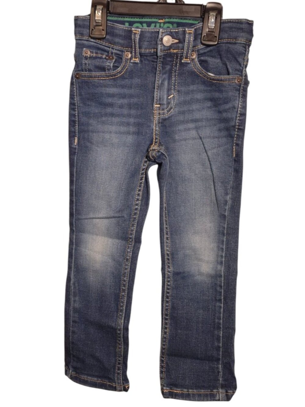 Levi's Adjustable Waist Dark Denim Jeans. Size 4T